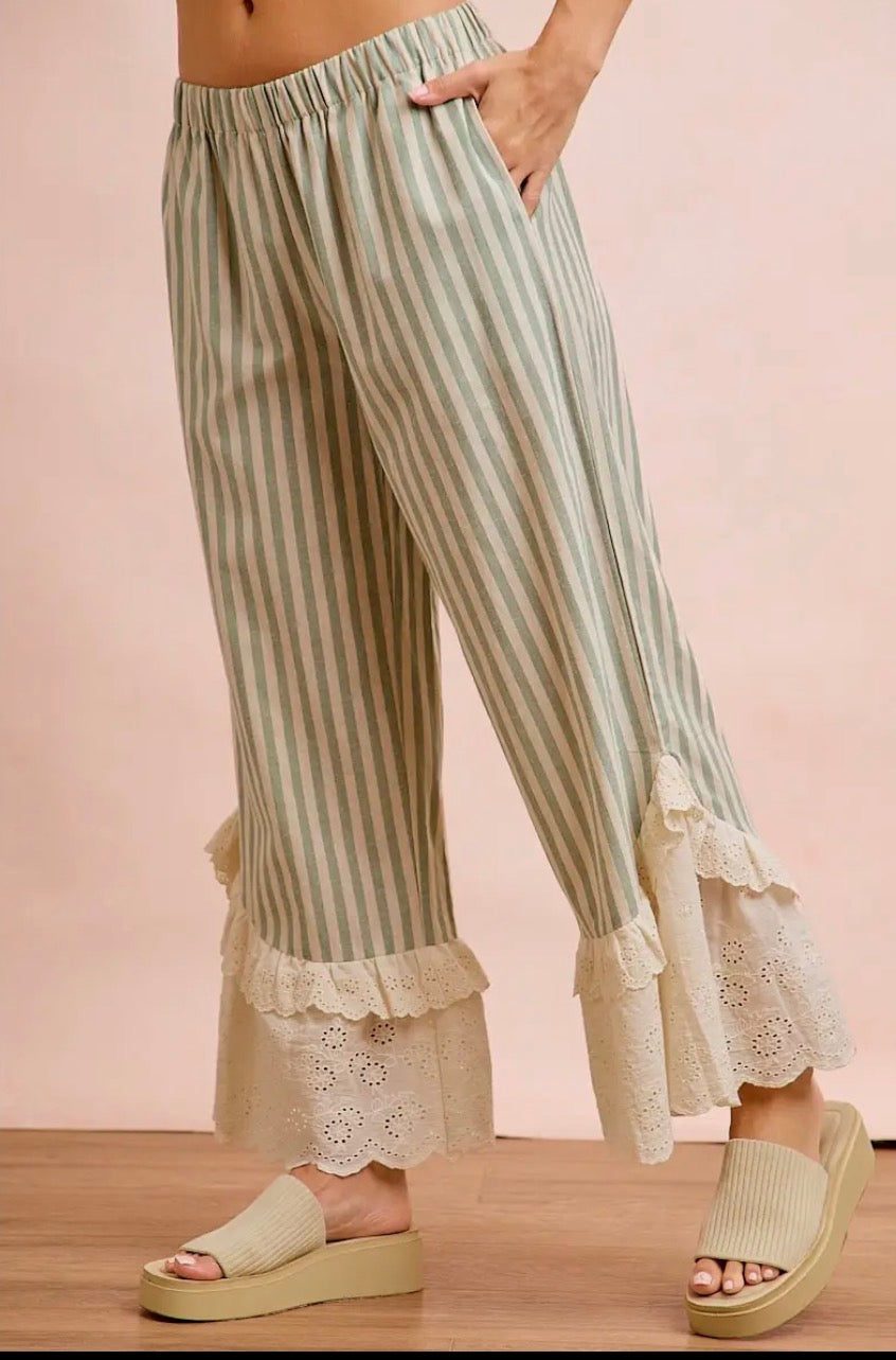Sage Meadow Lace Pants