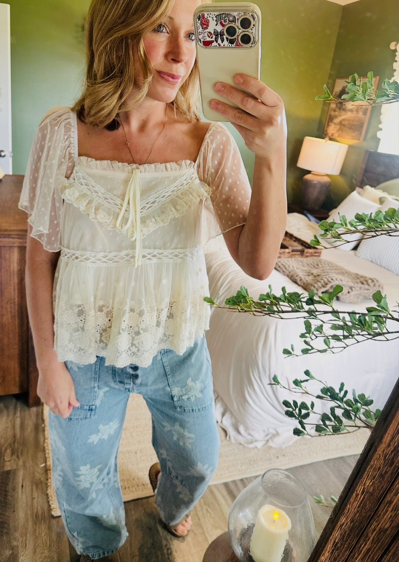 Ivory Whisper Lace Blouse